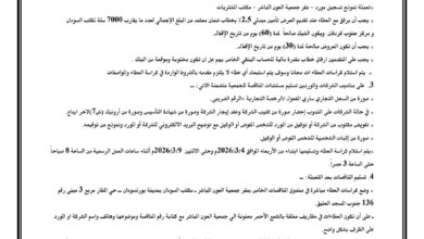 إعلان طرح مناقصة عامة رقم (2026/4) لتوريد مواد صحية (Hygienic Kits) جمعية العون المباشر – مكتب السودان 1 IMG 20260304 WA0227